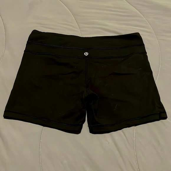 Lululemon mid-rise training shorts. - Picture 2 of 2